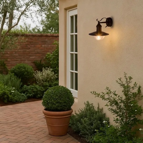 Brilagi - Vonkajšie nástenné svietidlo MOLDE 1xE27/60W/230V IP44 čierne