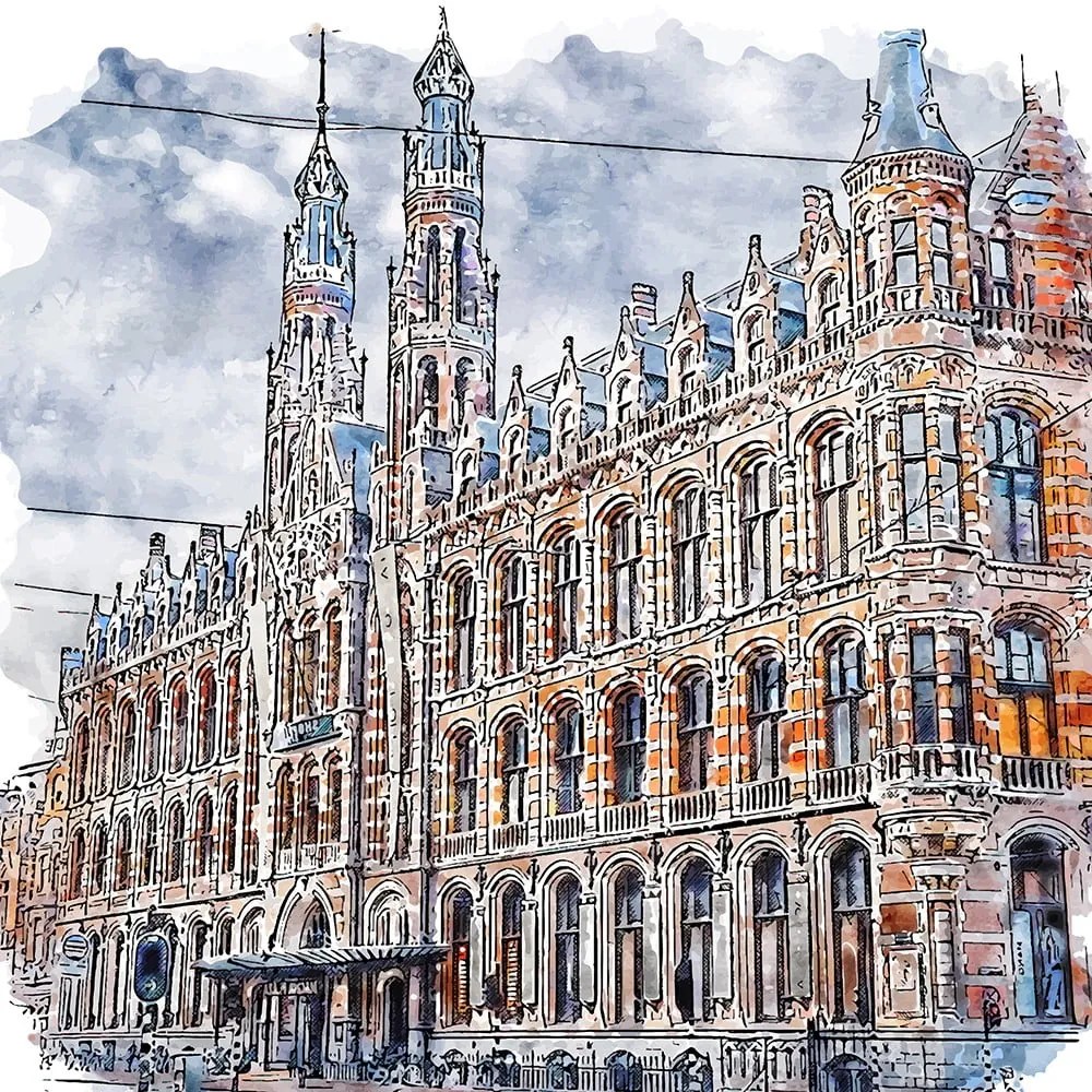 Obraz 30x30 cm Amsterdam – Fedkolor