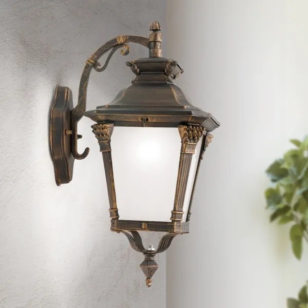 Orion - Vonkajšie nástenné svietidlo AIKO 1xE27/60W/230V IP23 bronz/patina