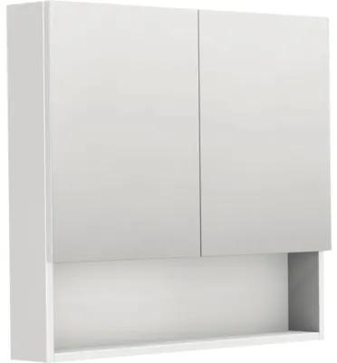 Zrkadlová skrinka Intedoor NY ZS 80 x 14 x 72 cm biela vysokolesklá