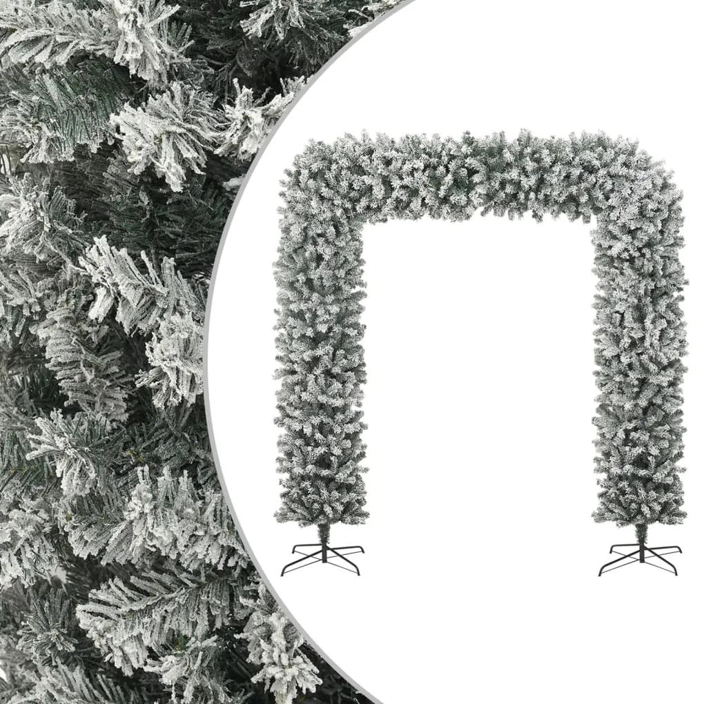 Oblúkový vianočný stromček so snehom 240 cm 345091