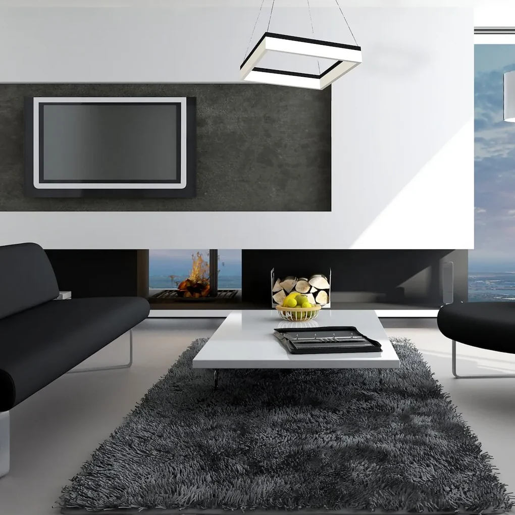 Závesné LED svietidlo Nero, 1x LED 32w, 4000k, b