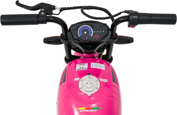 Elektrická motorka SUPERMOTO ružová
