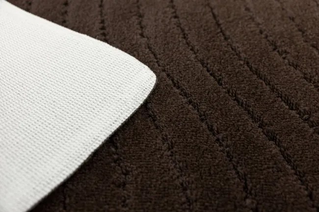Kúpeľňový koberček Sara hnedý, vlny