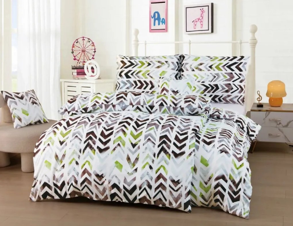 6 dielne Obliečky mikrovlákno Bernadeta 200x140cm+90x70cm TiaHome