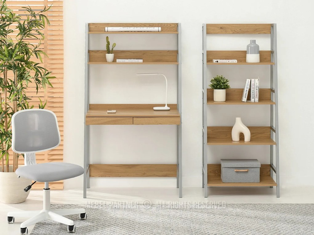 PC stolík Boge B (dub + chrómová matný). Vlastná spoľahlivá doprava až k Vám domov. 1109730