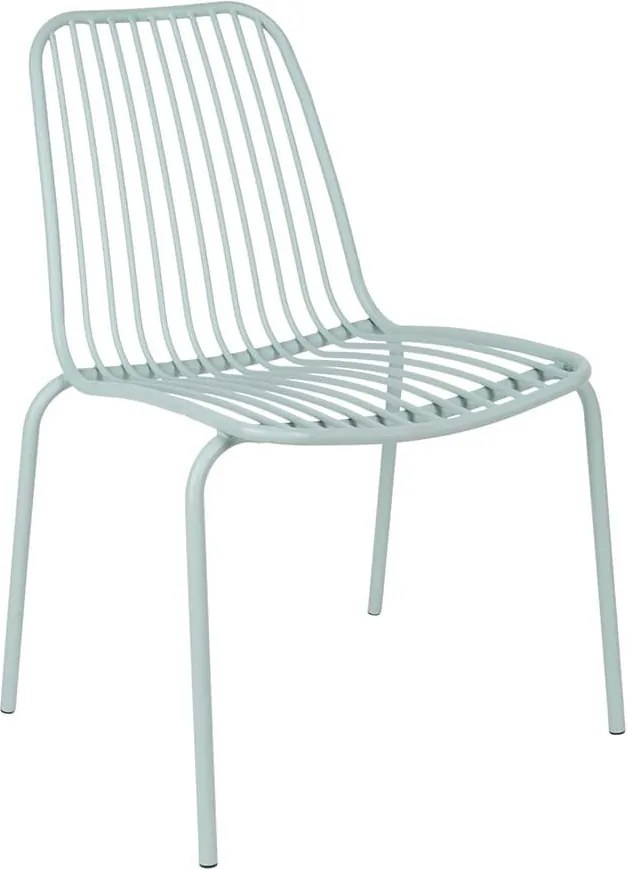 LEITMOTIV Sada 2 ks: Exteriérová stolička Lineate Metal zelená