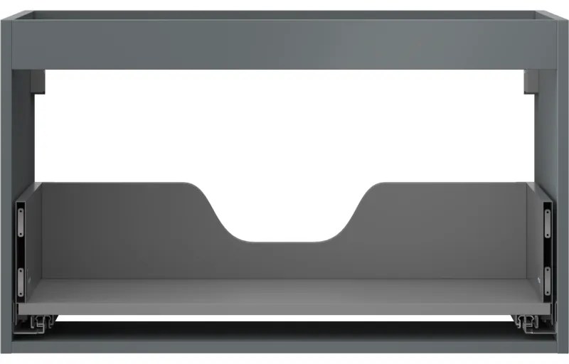 Mexen Box-A, závesná skrinka 80 cm, 1 zásuvka, grafitová matná, 91AX0-0800-470-1-66