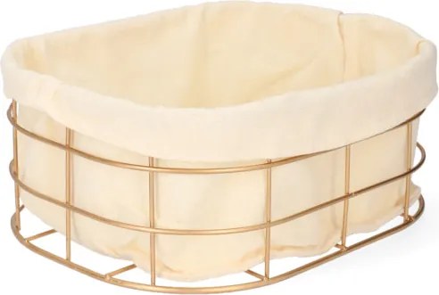 Košík DUNCAN zlatý 810256