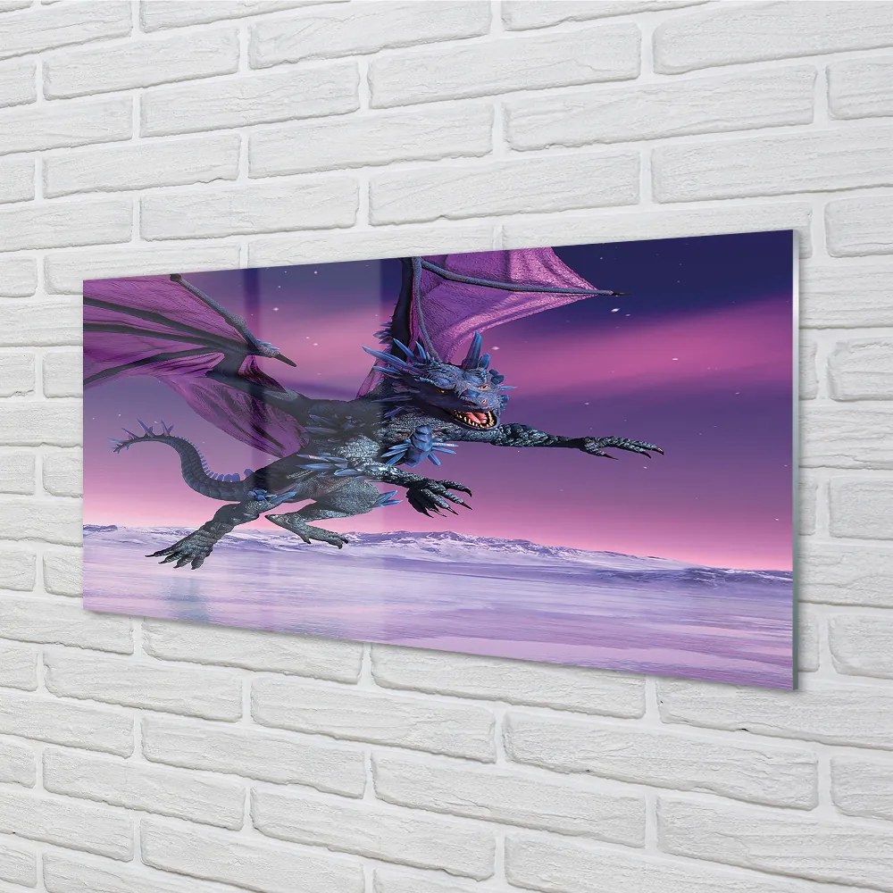 Nástenný panel  Dragon pestré oblohy 100x50 cm