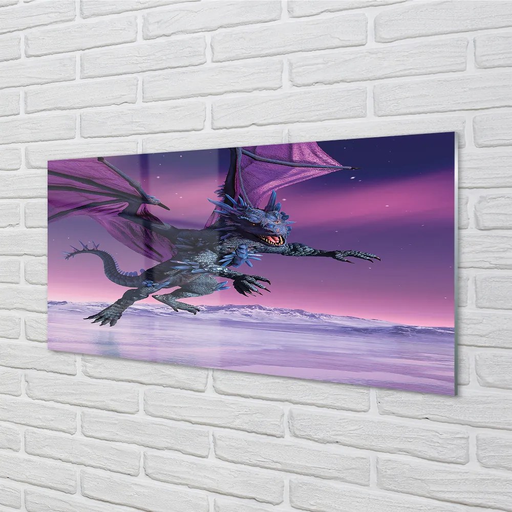Nástenný panel  Dragon pestré oblohy 120x60 cm