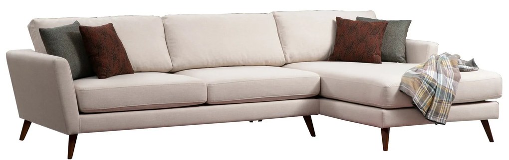 Rohová rozkladacia pohovka Major Flex 303 x 168 cm, pravá, béžová