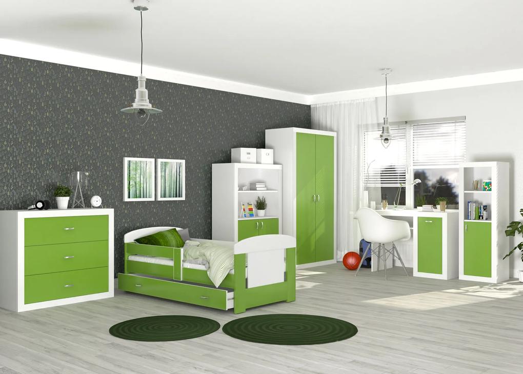 GL Filip COLOR detská izba 180x80 - zelená