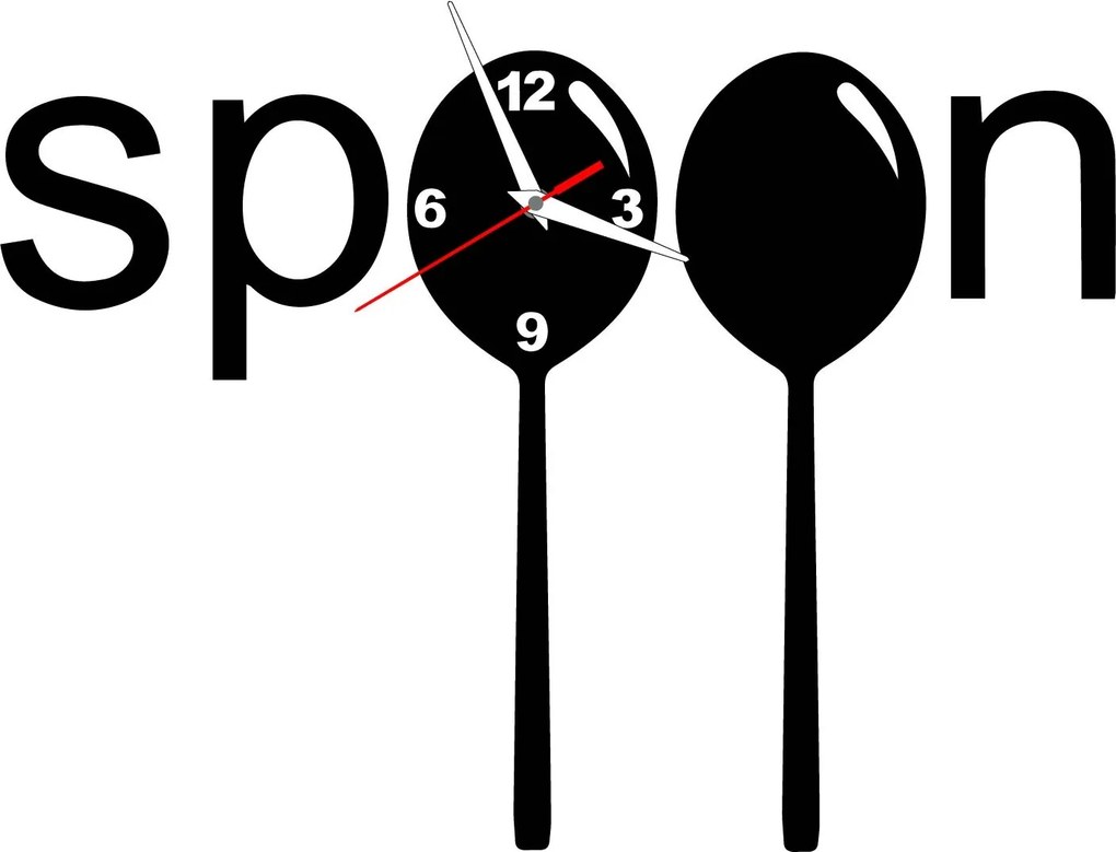 Štýlové nástenné hodiny - Boston: Čierna Ral 9005 Čierne ručičky 3150-15186 X0084-Trendige Wanduhr HEU-