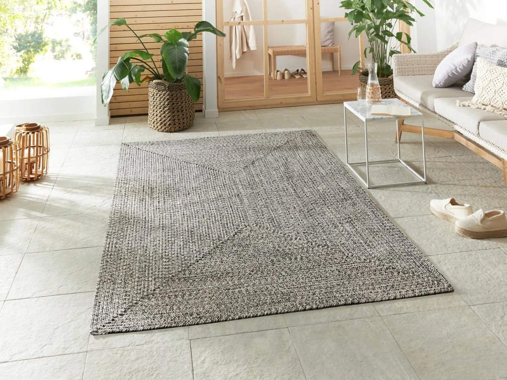 Hanse Home, Kusový koberec Braided 105552 Melange – na von aj na doma, 160x230, béžová, chodba / predsieň