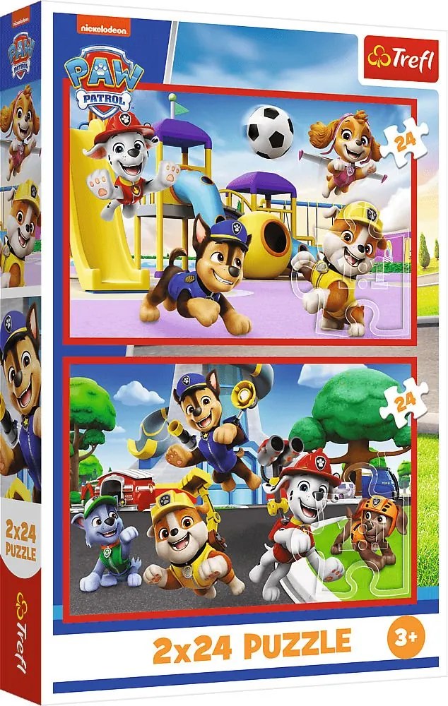 Trefl Puzzle 2x24 Paw Patrol: Psí deň plný zábavy