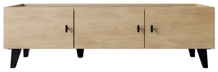 Moderný TV stolík Cleurion 150 3D, Farby: dub cremona