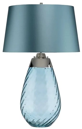 Elstead LENA-TL-L-MODRÁ - LED Stolná lampa LENA 1xE27/60W/230V+1xGU10/7W modrá