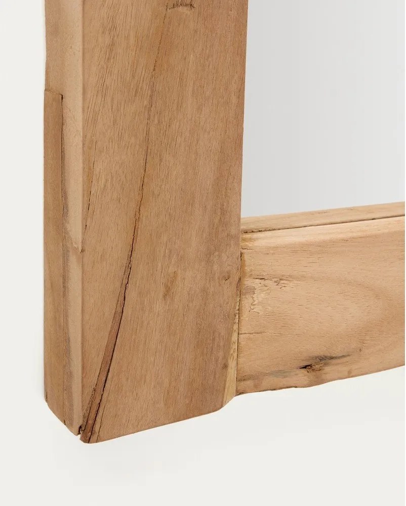 Nástenné zrkadlo s dreveným rámom 50x120 cm Maden – Kave Home