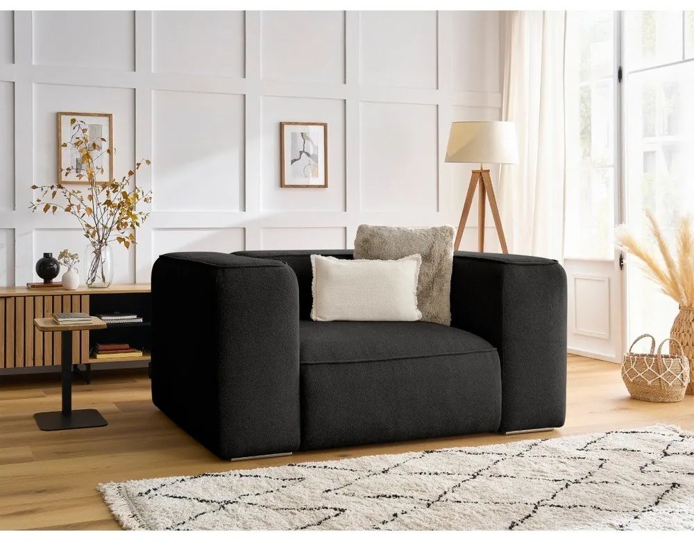 Čierne kreslo Zephyr – Bobochic Paris