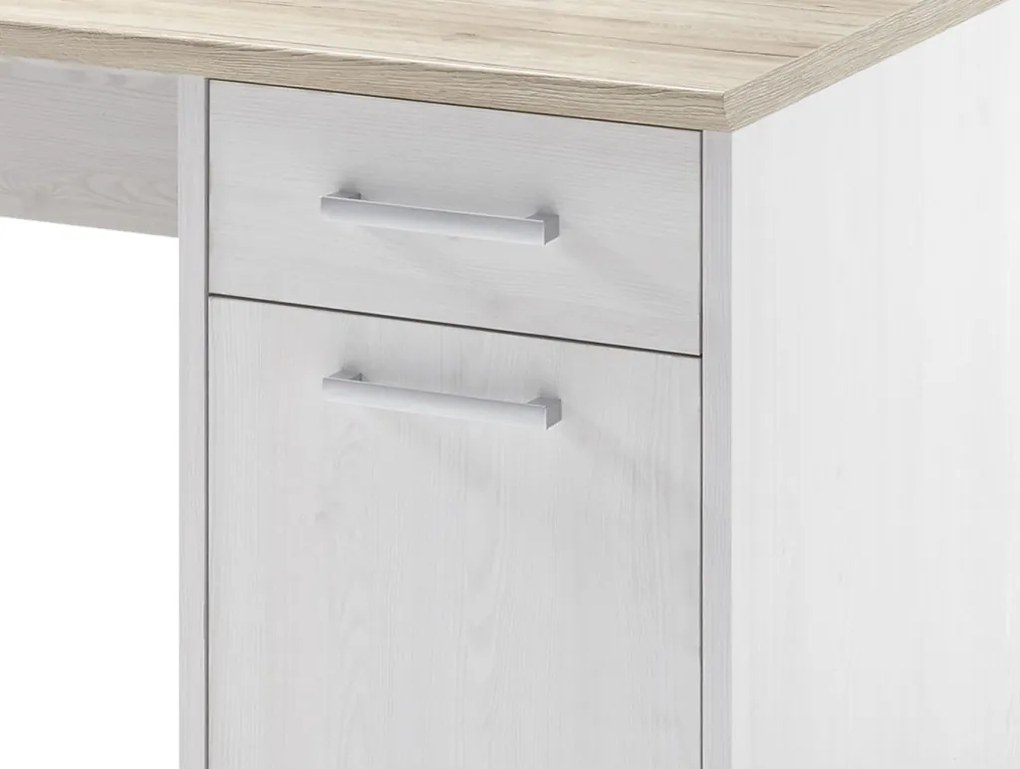 Písací stôl Romance, smrekovec/dub