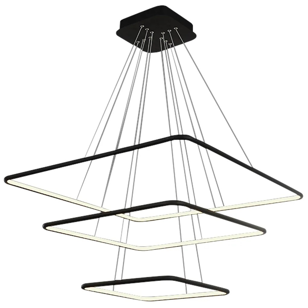 Závesné LED svietidlo Nix, 3x LED 117w, 3000k, b