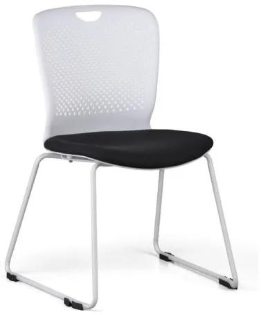 Plastová stolička DOT, čierna