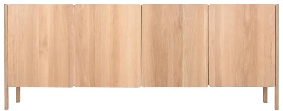 Komoda z dubového dreva v prírodnej farbe 220x85x42 cm Dvor – Gazzda