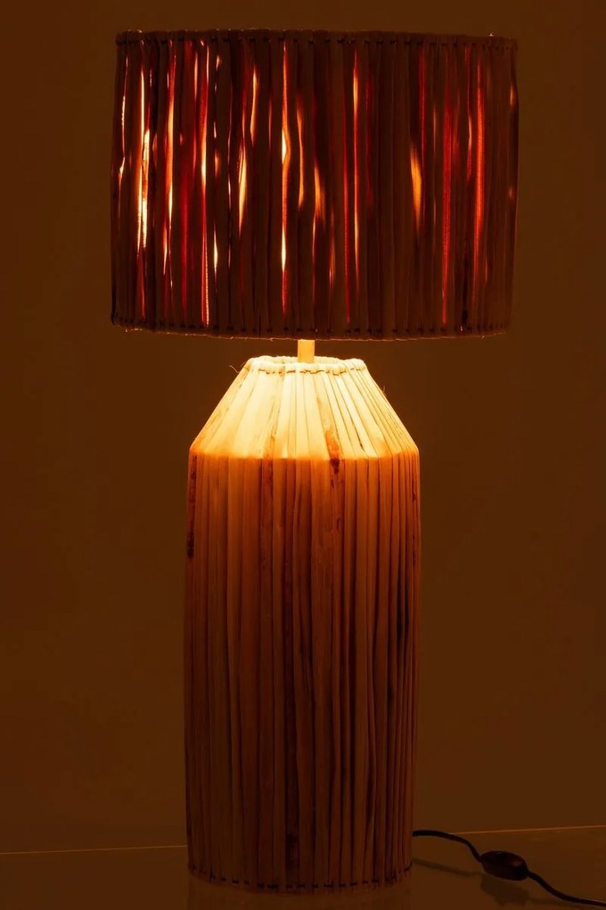 Stolová prírodná lampa z banánových listov Hanna Bannas - Ø 35*87 cm/ E27/ 40W