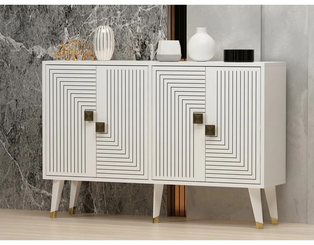 Skrinka Ahart White and Gold