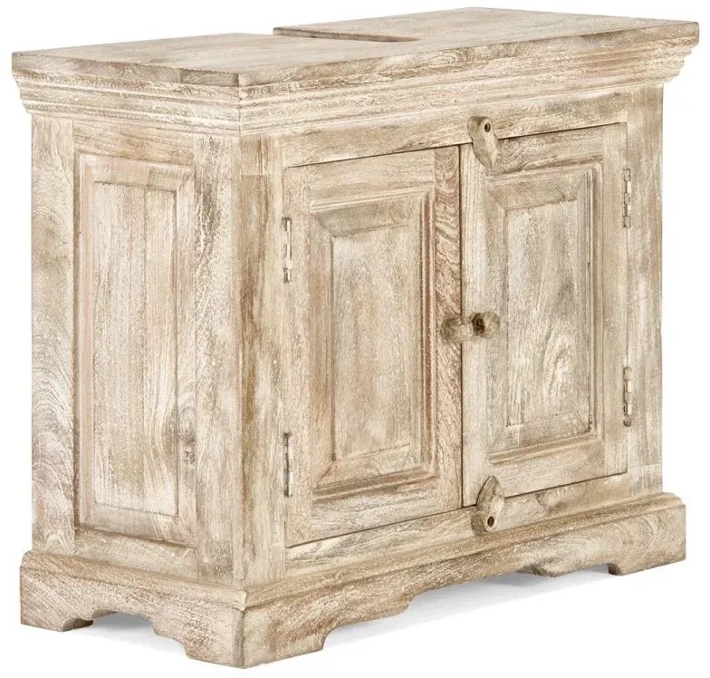 furniture-nabytek.cz - Masivní spodní dřezová skříňka Patina Mango, lakovaná, přírodní – 73×33×61 cm
