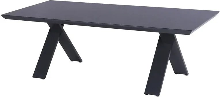 Čierny záhradný stôl Hartman Xanadu, 220 × 100 cm