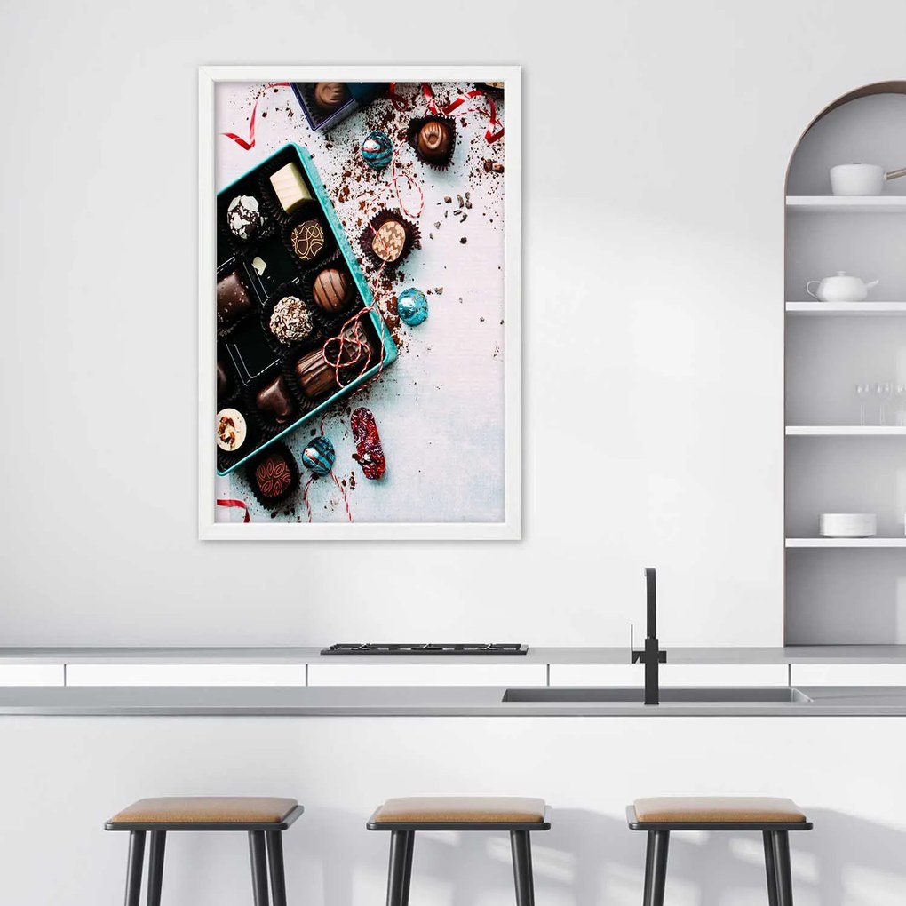 Gario Plagát Farebné pralinky Farba rámu: Bez rámu, Rozmery: 60 x 90 cm