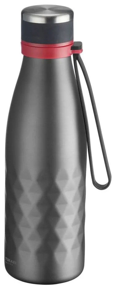 Sivá cestovná silikónovo-antikorová fľaša 550 ml Viva – Westmark