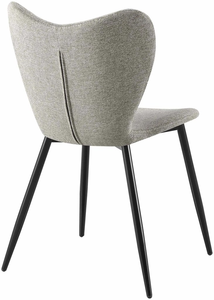 Jedálenská stolička Maika látka - sivá