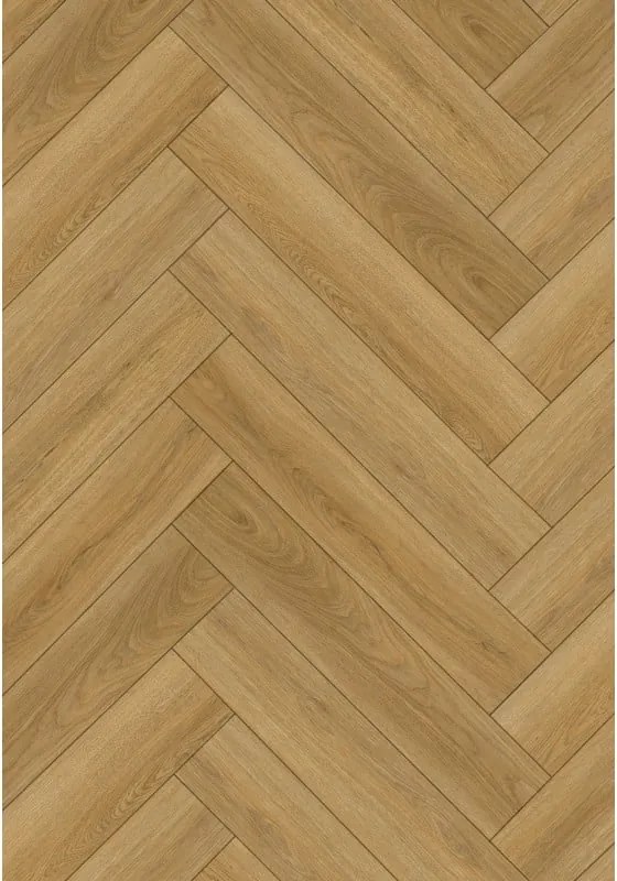 Mexen Chattanooga vinylové panely rybia kosť 635 x 127 mm SPC 6,5 mm, podklad 1,5 mm, 4 V-spára, Dub