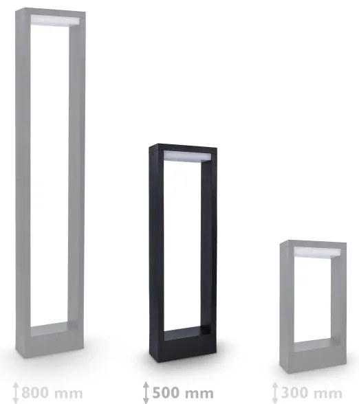 Solight WO807 - LED Vonkajšia lampa LED/7W/230V 3000/4000/6000K IP54 50 cm