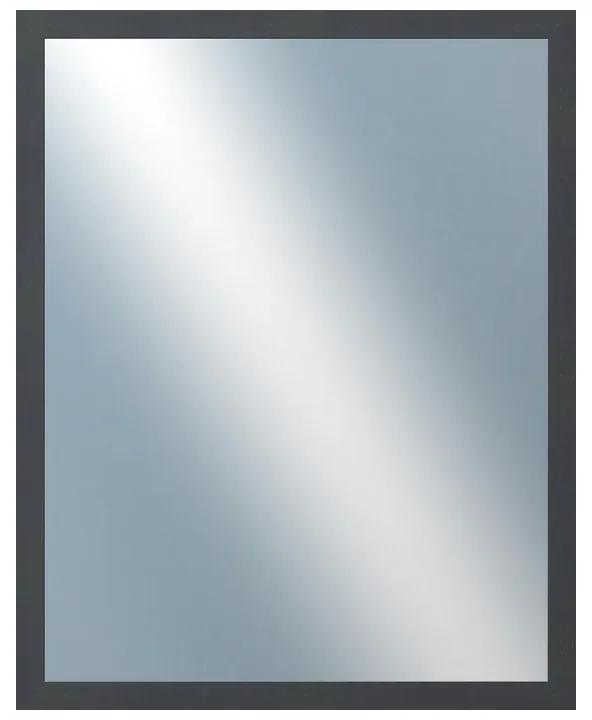 DANTIK - Zrkadlo v rámu, rozmer s rámom 40x50 cm z lišty KASETTE šedá (2758)