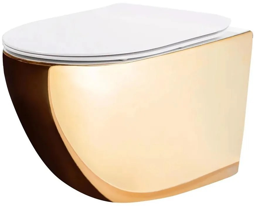 Závesná misa Carlo Mini Rimless gold/white