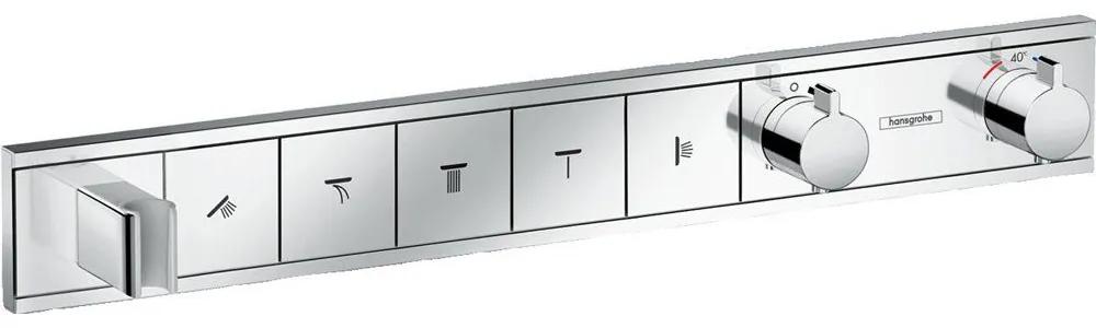 HANSGROHE RainSelect modul termostatu s podomietkovou inštaláciou, pre 5 spotrebičov, chróm, 15358000