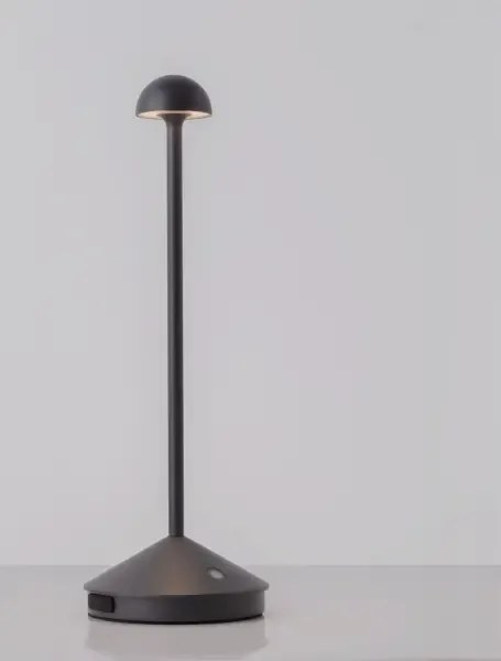 Vonkajšia stolová lampa Lumo tmavá sivá
