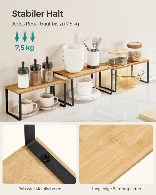 Set troch kuchynských políc KCS014B01