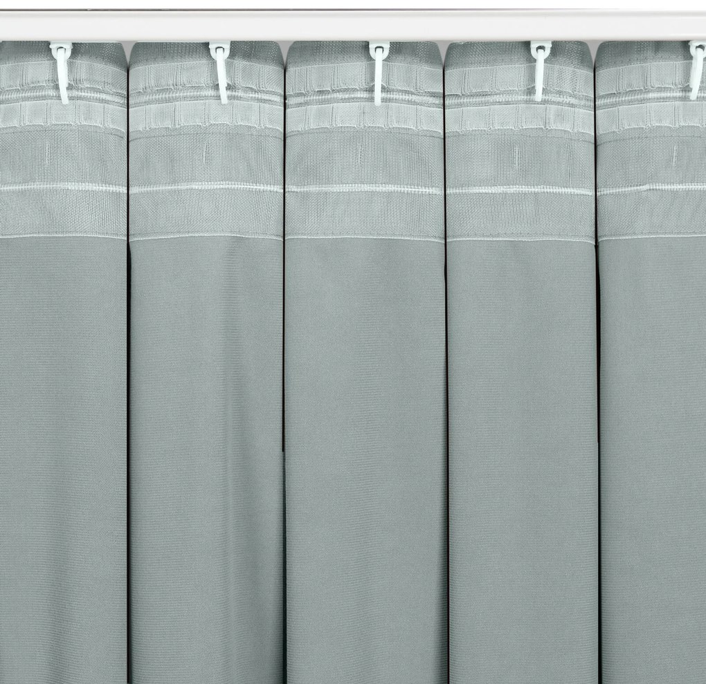 ZATEMŇOVACÍ ZÁVES NA PÁSKE MADLEN 140X300 CM STRIEBORNÁ