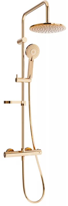 Mexen KX33 sprchový set s termostatickou batériou Kai, ružovo-zlatá, 771504091-60