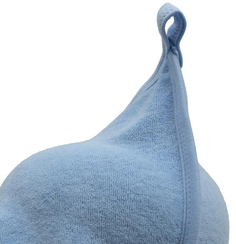 Detská froté osuška s kapucňou New Baby Comfortably 100x100 cm blue