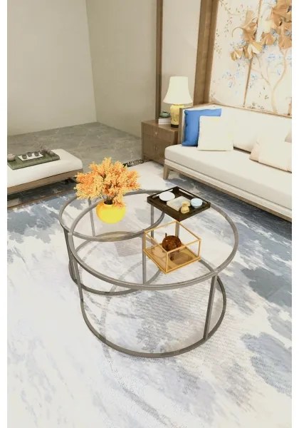 SADA 2x Konferenčný stolík BELARUS  čierna