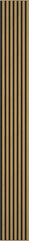 Mexen Lam-F, akustické stenové lamely 275 × 31,5 cm, filc 6 mm, dub jantárový, S105-275317-2812-073