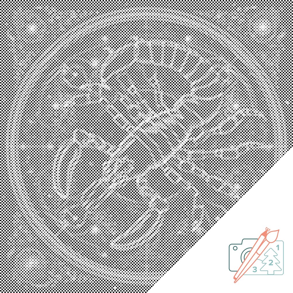Gario Bodkovanie Škorpión/Scorpio Rozmery: 50 x 50 cm, Rámovanie: S vnútorným rámom, Farba bodiek: Modrá