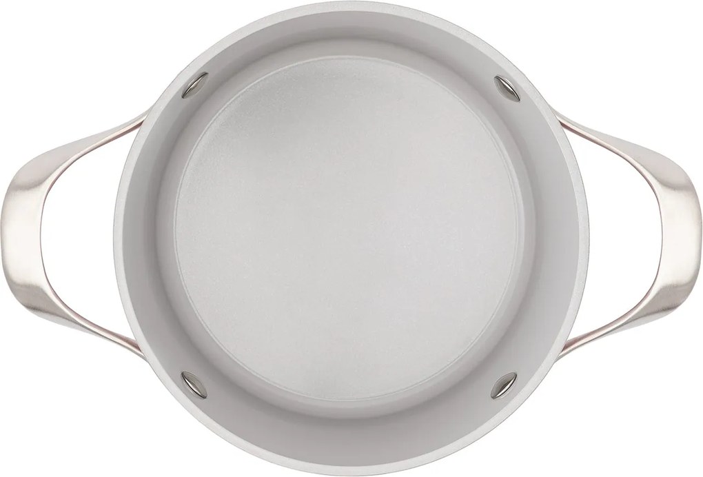 Elmich Nepriľnavý keramický hrniec Zen Ø 18 cm – krémovobiela