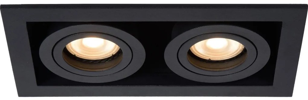 Lucide 09926/02/30 - Podhľadové svietidlo CHIMNEY 2xGU10/50W/230V čierna